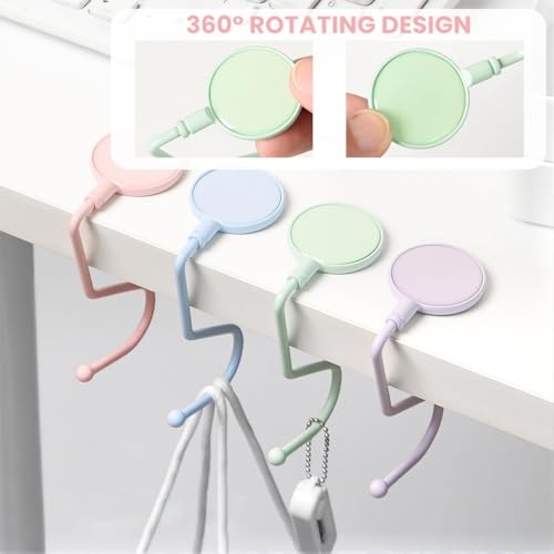 ZORBES® Pack of 4Bag Holders for Table Non-Slip Bag Hook Holder Table Handbag Holder Hook Bags Handbag Bag Stand ZORBES® Pack of 4Bag Holders for Table Non-Slip Bag Hook Holder Table Handbag Holder Hook Bags Handbag Bag Stand